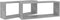 vidaXL - Wandschappen - kubus - 2 - st - 60x15x23 - cm - spaanplaat - betongrijs