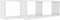 vidaXL - Wandschappen - kubus - 2 - st - 60x15x23 - cm - spaanplaat - hoogglans - wit