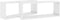 vidaXL - Wandschappen - kubus - 2 - st - 60x15x23 - cm - spaanplaat - hoogglans - wit
