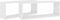 vidaXL - Wandschappen - kubus - 2 - st - 60x15x23 - cm - spaanplaat - wit