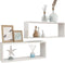 vidaXL - Wandschappen - kubus - 2 - st - 60x15x23 - cm - spaanplaat - hoogglans - wit