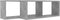 vidaXL - Wandschappen - kubus - 2 - st - 60x15x23 - cm - spaanplaat - betongrijs