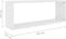 vidaXL - Wandschappen - kubus - 2 - st - 60x15x23 - cm - spaanplaat - wit