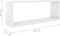 vidaXL - Wandschappen - kubus - 2 - st - 60x15x23 - cm - spaanplaat - hoogglans - wit
