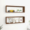 vidaXL - Wandschappen - kubus - 2 - st - 80x15x26,5 - cm - bewerkt - hout - bruineiken