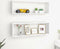 vidaXL - Wandschappen - kubus - 2 - st - 80x15x26,5 - cm - bewerkt - hout - wit