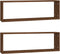 vidaXL - Wandschappen - kubus - 2 - st - 80x15x26,5 - cm - bewerkt - hout - bruineiken