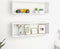 vidaXL - Wandschappen - kubus - 2 - st - 80x15x26,5 - cm - bewerkt - hout - wit