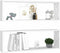 vidaXL - Wandschappen - kubus - 2 - st - 80x15x26,5 - cm - bewerkt - hout - wit