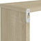 vidaXL - Wandschappen - kubus - 2 - st - 80x15x26,5 - cm - bewerkt - hout - sonoma - eiken