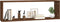 vidaXL - Wandschappen - kubus - 2 - st - 80x15x26,5 - cm - bewerkt - hout - bruineiken