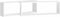 vidaXL - Wandschappen - kubus - 2 - st - 80x15x26,5 - cm - bewerkt - hout - wit