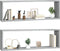 vidaXL - Wandschappen - kubus - 2 - st - 80x15x26,5 - cm - bewerkt - hout - grijs - sonoma
