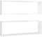 vidaXL - Wandschappen - kubus - 2 - st - 80x15x26,5 - cm - spaanplaat - hoogglans - wit