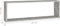 vidaXL - Wandschappen - kubus - 2 - st - 80x15x26,5 - cm - spaanplaat - betongrijs