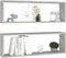 vidaXL - Wandschappen - kubus - 2 - st - 80x15x26,5 - cm - spaanplaat - betongrijs