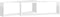 vidaXL - Wandschappen - kubus - 2 - st - 80x15x26,5 - cm - spaanplaat - hoogglans - wit