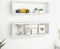 vidaXL - Wandschappen - kubus - 2 - st - 80x15x26,5 - cm - spaanplaat - hoogglans - wit
