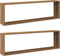 vidaXL - Wandschappen - kubus - 2st - 100x15x30cm - bewerkt - hout - artisanaaleiken