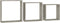 vidaXL - Wandschappen - kubus - 3 - st - betongrijs