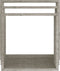 vidaXL - Wandschappen - kubus - 3 - st - betongrijs