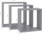 vidaXL - Wandschappen - kubus - 3 - st - MDF - grijs