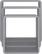 vidaXL - Wandschappen - kubus - 3 - st - MDF - grijs