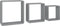 vidaXL - Wandschappen - kubus - 3 - st - MDF - grijs
