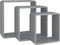 vidaXL - Wandschappen - kubus - 3 - st - MDF - grijs