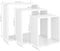 vidaXL - Wandschappen - kubus - 3 - st - MDF - wit