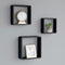 vidaXL - Wandschappen - kubus - 3 - st - MDF - zwart