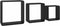 vidaXL - Wandschappen - kubus - 3 - st - MDF - zwart