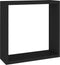 vidaXL - Wandschappen - kubus - 3 - st - MDF - zwart