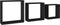 vidaXL - Wandschappen - kubus - 3 - st - MDF - zwart
