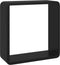 vidaXL - Wandschappen - kubus - 3 - st - MDF - zwart