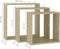 vidaXL - Wandschappen - kubus - 3 - st - sonoma - eikenkleurig