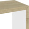 vidaXL - Wandschappen - kubus - 3 - st - wit - en - sonoma - eikenkleurig