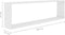 vidaXL - Wandschappen - kubus - 4 - st - 100x15x30 - cm - bewerkt - hout - wit