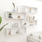 vidaXL - Wandschappen - kubus - 4 - st - 100x15x30 - cm - spaanplaat - hoogglans - wit