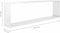 vidaXL - Wandschappen - kubus - 4 - st - 100x15x30 - cm - spaanplaat - hoogglans - wit