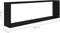 vidaXL - Wandschappen - kubus - 4 - st - 100x15x30 - cm - spaanplaat - zwart
