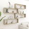 vidaXL - Wandschappen - kubus - 4 - st - 100x15x30 - cm - spaanplaat - sonoma - eiken