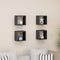 vidaXL - Wandschappen - kubus - 4 - st - 22x15x22 - cm - hoogglans - grijs