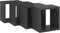 vidaXL - Wandschappen - kubus - 4 - st - 22x15x22 - cm - hoogglans - grijs