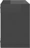 vidaXL - Wandschappen - kubus - 4 - st - 22x15x22 - cm - hoogglans - grijs