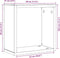 vidaXL - Wandschappen - kubus - 4 - st - 30x15x30 - cm - bewerkt - hout - zwart - eiken