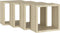 vidaXL - Wandschappen - kubus - 4 - st - 30x15x30 - cm - sonoma - eikenkleurig