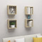 vidaXL - Wandschappen - kubus - 4 - st - 30x15x30 - cm - sonoma - eikenkleurig