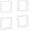 vidaXL - Wandschappen - kubus - 4 - st - 30x15x30 - cm - wit