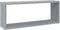 vidaXL - Wandschappen - kubus - 4 - st - 60x15x23 - cm - bewerkt - hout - grijs - sonoma